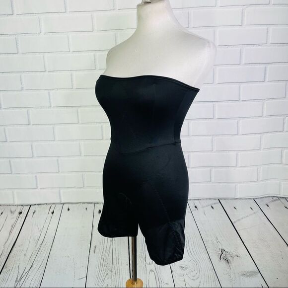 Maidenform Flexees Black Feel Good Fashion High Waist Thigh Slimmer - M - Picture 3 of 14